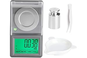 STARBUN Jewelry Scale - 50g/0.001g High Precision Mini Digital Jewelry Scale Portable Electronic Milligram Scale Balance Weighter