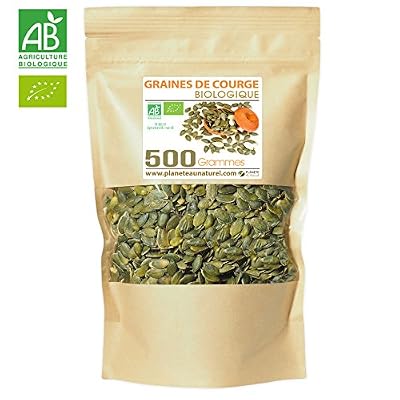 Planète au Naturel Graines de Courge Bio - 500 g (Cucurbita pepo)