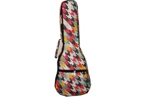 Surwin Borsa Ukulele Soprano Custodia Ukulele 21 23 26 Pollici con Imbottitura Cinghie Regolabile Maniglia per il Trasporto, Imbottitura Spessa e Custodia (Colore,21 pollici)