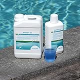 Desalgin Jet no hace espuma y es por ello especialmente adecuado para piscinas con sistema contracorriente.