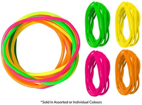 Neon Shag Bands - Pack of 12 Yellow x 48
