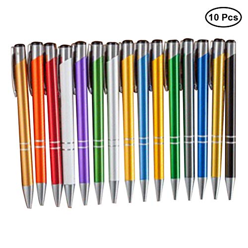 Preisvergleich Produktbild STOBOK Kugelschreiber, einziehbar, für Schule, Büro, Büro, 10 Stück