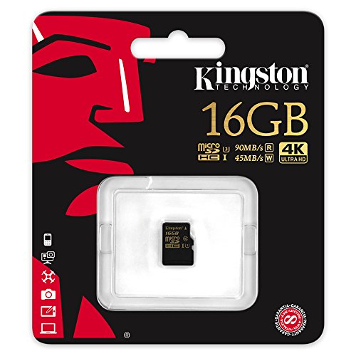 Kingston Gold microSD 16GB Class 3 (U3) Speicherkarte UHS-I Speed - 3