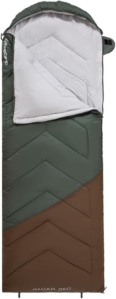 KingCamp Radar 250 Deluxe -3°C Uyku Tulumu Green & Brown