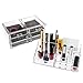 Savisto Premium Crystal Makeup Organiser with 20 Storage Sections 4 Drawers & Brush Display Stand for Make Up Accessories, Cosmetics & Jewellery