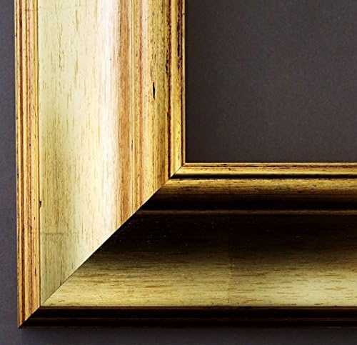 Bilderrahmen Acta 006 of Gold 6.7 – 10 x 20 cm – Features 4 different colours, Empty Frame Without Glass with Hanger, Gold, 10 x 20 cm