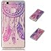 Produktbild LMAZWUFULM Hülle für Huawei P9 lite 2016 / VNS-L31 (5,2 Zoll) Ultra Dünn Weiche TPU Silikon Schutzhülle Lila Traumfänger Muster Flexible Transparent Rückschale Cover für Huawei P9 lite 2016