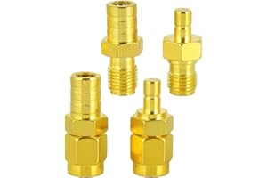 Greluma Kit SMA a SMB (4 Piezas) Conector Adaptador RF SMA Macho/Hembra a SMB Macho/Hembra para Radio Digital Dab