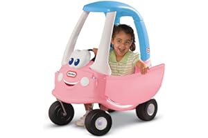 little tikes Princess Cozy Coupe Car - Ride-On with Real Working Horn, Clicking Ignition Switch, & Fuel Cap, 84 cm (H) x 72 cm (W) x 44 cm (D)