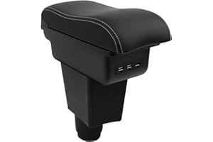 OYHCM Apoyabrazos Para Dacia Logan 2 Sandero 2 Apoya brazos coche Consola Reposabrazos Central Tapizado Caja de Almacenamiento