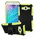 Produktbild Nnopbeclik Samsung Galaxy A3 (2015) SM-A300F Hülle, Dual Layer Rugged Armor stoßfest Handy Schutzhülle Silikon Tasche für Samsung Galaxy A3 (2015) SM-A300F - Grün + 1x Display Schutzfolie Folie
