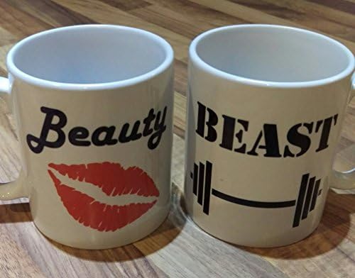 His &amp; Hers Beauty and the Beast 2pc Mug Set - Ideal Valentines Gift