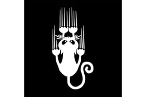 AYRSJCL 1pc Impermeable Gato Patrón Pegatina Coche Divertido Animal Vinilo Calcomanías Pegatinas Parachoque