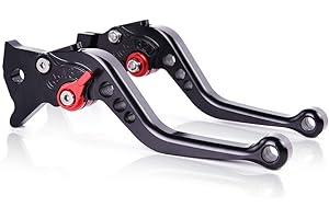 ‎AUZKONG Auzkong Brems Kupplungshebel für Aprilia RS4 125 (2011-2017) Schwarz 1 Paar