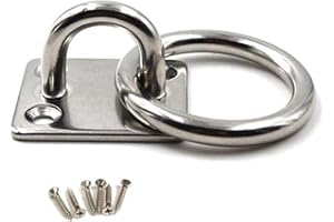 FLOMORE M10 Ganci avvitabili Acciaio inossidabile 304 gancio a soffitto gancio parete Confezione da 1 (viti incluse)