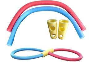 Bagima Fideos Espuma para Piscina 38 * 27 * 8 2 Uds Fideos para Piscina con 2 Conectores 59 Pulgadas Espuma Hueca Piscina Fideos para Nadar Fideos de Espuma