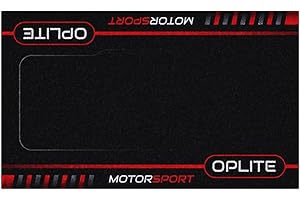 OPLITE Ultimate GT Floor Mat Antideslizante Floor Mat XXL Negro Rojo Simulación Gaming para Cockpit 152 x 90 cm