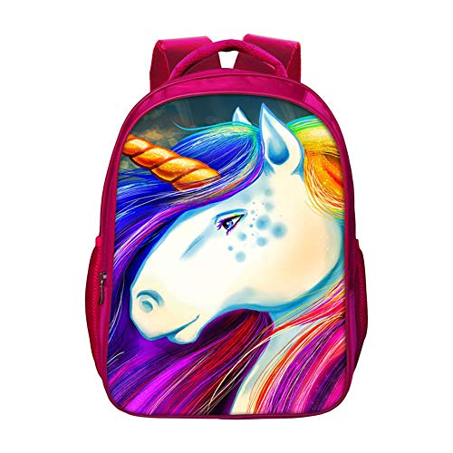 Preisvergleich Produktbild Bunte Einhorn-Tierkarikatur-Schulrucksack-b... Schultasche Kinder Gedruckter Daypack style16
