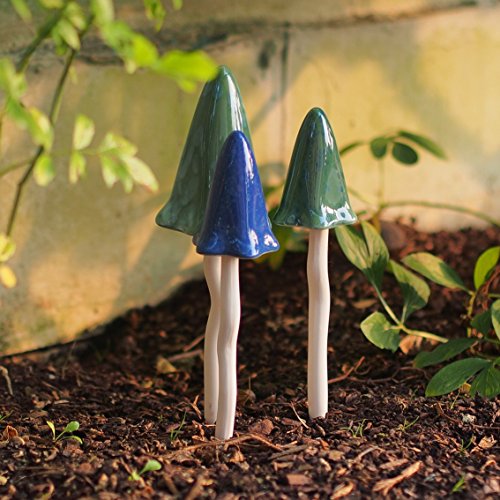 Klingende Pilze (Grün) Gartendeko Gartenfigur, Farbe:Grün - 2