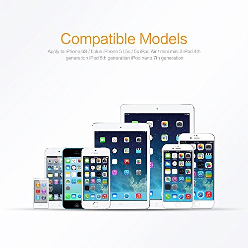 iPhone 5 Kabel, Kinps [Apple MFi Zertifiziert] 3m Extralang Lightning Kabel Ladekabel Datenkabel für iPhone 6/ 6s / 6 Plus / 6s Plus / 5s / 5c / 5,iPad mini, iPad Air / iPad Air 2 (Schwarz) - 8