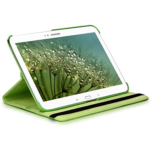 kwmobile Hülle für Samsung Galaxy Tab 3 10.1 P5200 / P5210 / P5220 – 360° Standfunktion Case Tablet Schutzhülle Kunstleder – Smart Cover Tabletcase Grün - 9