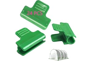 HH-LIFE 24 Pezzi Clips Per Serre Ø11~12mm(0.43~0.47 inch) Clips Fissaggio Per Teli Protezione