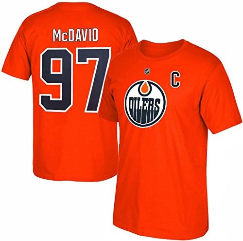 Edmonton Oilers Connor McDavid NHL YOUTH Player Name & Number T-Shirt - Size XL (18-20)