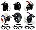 Produktbild VIPER RS-04 JETHELM TOURENHELM MOTORRAD MOTORROLLER HELM ALLE FARBEN MIT BRILLE (L, TARGET)