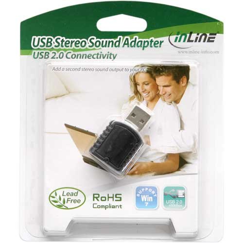 InLine 33051D USB Mini Audio Adapter - 2