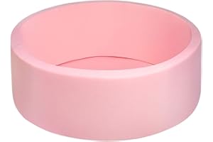 DIVCHI Kids Foam Ball Pit, Kiddie Balls Pool Soft Baby Playpen Indoor Outdoor, Memory Foam Ball Pit For Children Toddler Boys Girls (Pink)