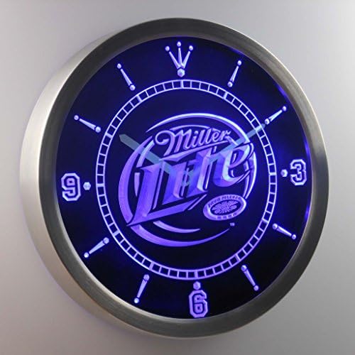 Miller Lite 3D Neon Sign LED Wall Clock NC0093-B