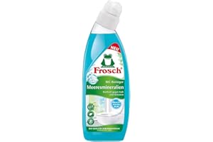 Frosch Środek do czyszczenia WC z minerałami morskimi – płynny środek do czyszczenia toalety, żel, usuwa kamień i kamień moczowy, silne czyszczenie o świeżym zapachu, 1 opakowanie (1 x 750 ml)