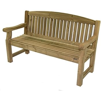 uk handmade fully assembled heavy duty wooden garden bench