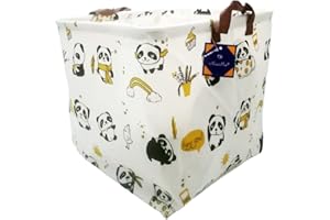 ninimio Cesto Portagiochi Bambini Cubo Contenitore Giochi Scatola Pieghevole 33x33x33 Compatibile Con Kallax Scaffale Cameretta Armadio (panda)