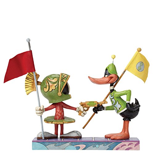 Heartwood Creek 4049388 Looney Tunes by Jim Shore Marvin And Daffy Duck, Stein, bunt, 7 x 19 x 17 cm