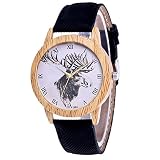 IG Invictus Damen Mode Casual Lederstrap Analog Quarz Runde Uhr T394 N Quarzuhr Schwarzes Quarz Uhr
