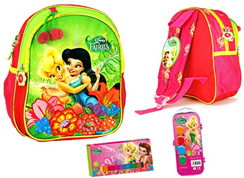 Preisvergleich Produktbild 3 TLG Disney - Fairies Tinkerbelle - Super Set - Kindergarten-Rucksack / Kindergartentasche - Vorschul-Rucksack (27 x 24 x 14cm) + Deckfarbkasten + Knetebox