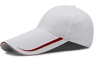 YEKEYI Casquette de baseball extra longue 100 % coton lavé avec bord allongé pour protection solaire