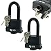 Produktbild Target TL 2 Long Shackle Waterproof Weatherproof Heavy Duty Padlock - 3 Keys Per Lock - Fully Coated - Designed to Use Outdoors by Target Locks