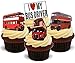 Produktbild Ich liebe My Bus Treiber Mix London Busse - Witzige Neuheit Geburtstag PREMIUM AUFRECHTSTÄNDER Essbare Waffeln Karte Kuchen Topper Deko