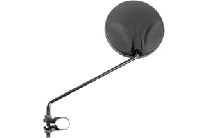 VICMA Espejo Retrovisor Bicicleta Redondo 105Mm con Abrazadera Al Manillar E35