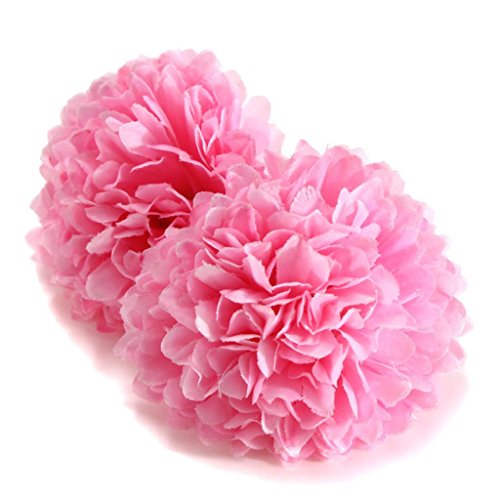 30x Künstlichen Blume Daisy Blumenköpfe Seide Kugelkopf Hochzeit Haus Dekor – dunkellila - 5