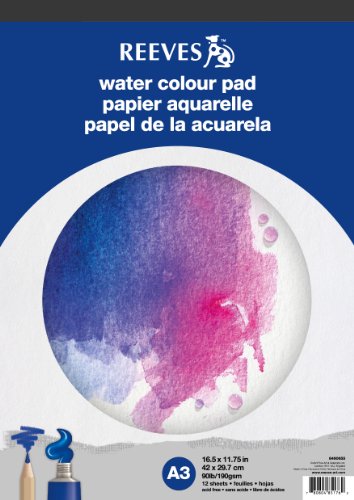 REEVES 8490655 Block Aquarellpapier A3