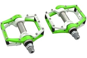 Redlution Bike Pedals Aluminum Alloy CNC bearing Shock Absorption Bicycle Cycling Pedals for Mountain And Road,1 Pair