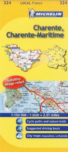 Michelin Map France: Charente, Charente-maritime 324 Michelin Map France: Charente, Charente-maritime 324