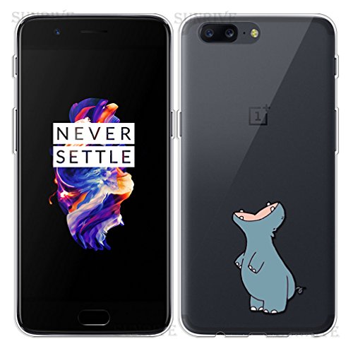 Funda Para OnePlus 5  Sunrive   Silicona Funda Slim Fit Gel Transparente Carcasa Case Bumper de Impactos y Anti-Ara  azos Espalda Cover tpu hipop  tamo    1 x L  piz   ptico