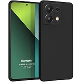 Microsonic Matte Silicone Xiaomi Redmi Note 13 Pro 5G i&ccedil;in Kılıf Siyah [Redmi Note 13 Pro 5G ile Uyumlu Kılıf - Siyah]