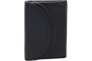 Small Men's and Women's wallet LEAS, Genuine Leather, black - ''LEAS Mini-Edition''