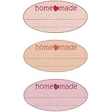 30 St&uuml;ck GASTRO Etiketten Aufkleber f&uuml;r Gl&auml;ser selber beschriften Haushaltsetiketten Einmachglas Einmachgl&auml;ser Dosen Marmelade Gelee Konfit&uuml;re einkochen einmachen