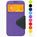 Produktbild Roar Galaxy Note 8 Tasche Klapphülle Hülle Handyhülle Flip Case mit Fenster, Premium Etui Schutzhülle geeignet für Samsung Galaxy Note 8, Violett Lila